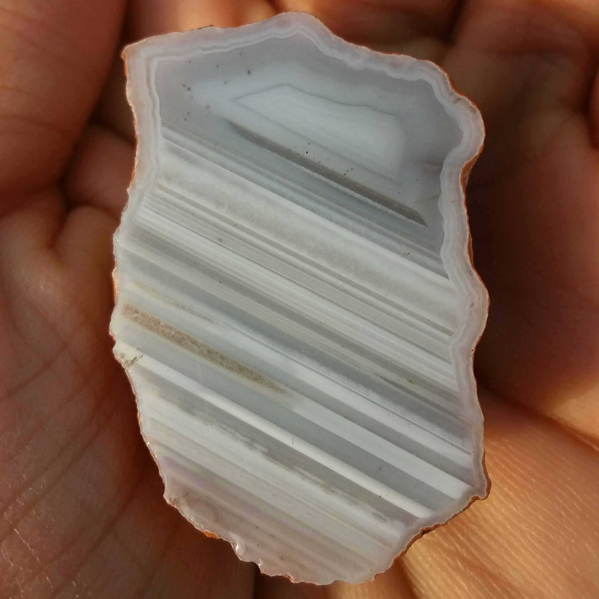 اسلایس سنگ راف عقیق سلیمانی 3 بعدی خطی منظم محشششر  صد در 100 طبیعی شاهکار خلقت فوق العاده زیبا دیدنی
