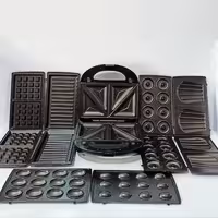 ساندویچ ساز 6کاره دسینی ایتالیا  توان مصرفی 1400 وات 6 مدل سینی جنس بدنه استیل 