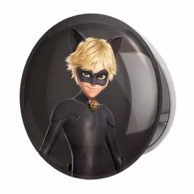 آینه جیبی خندالو طرح پسر گربه ای مدل تاشو کد 3511