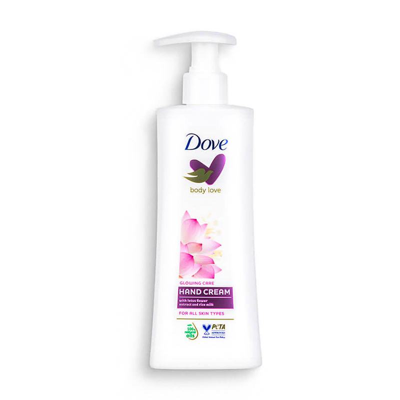 کرم دست مرطوب کننده داو حاوی عصاره گل نیلوفر آبی و اقاقیا