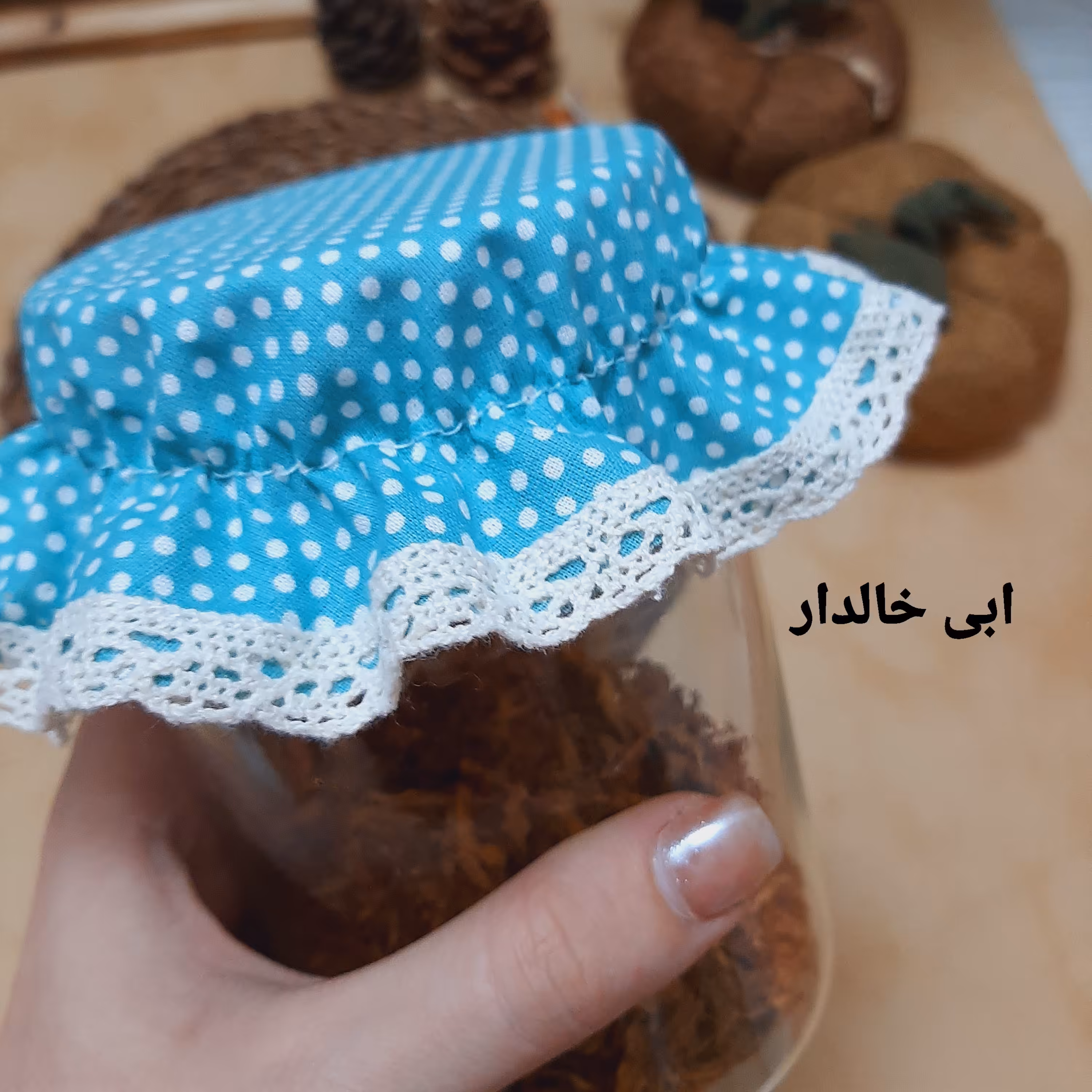 درپوش شیشه سبز آبی مناسب قطر 7تا10سانت