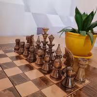 مهره شطرنج چوبی سایز بزرگ2