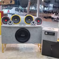 باکسِ سه تکه سیستم صوتی خانگی  برای یک ساب 12 یک جفت مید8 یک جفت مید 6  یک  جفت سوپرتیوتر  یک پخش  ارسال تیپاکس پسکرایه
