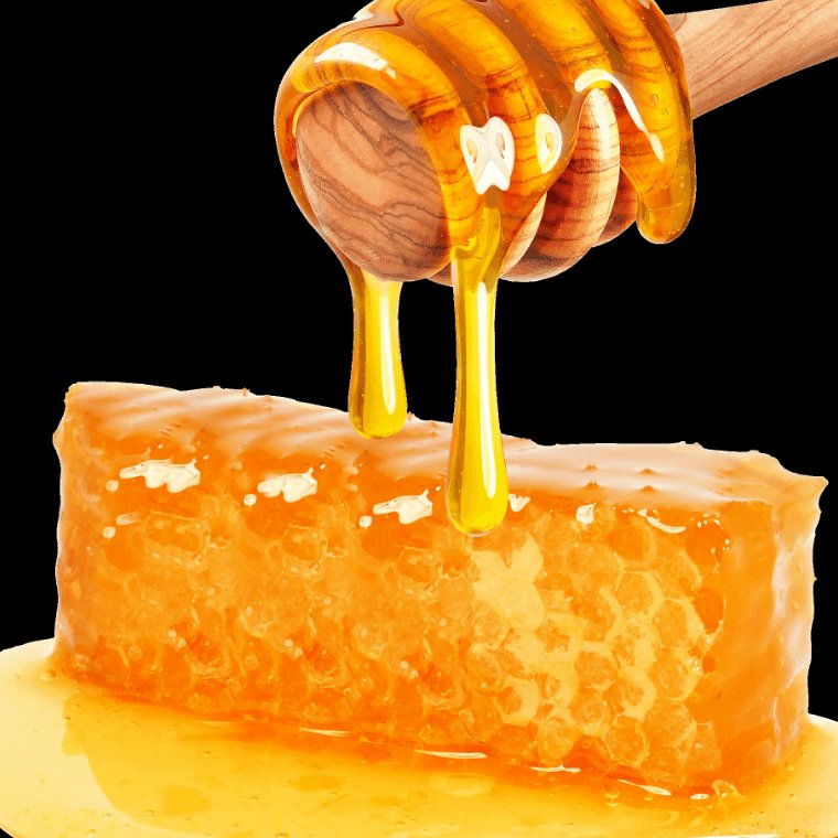عسل چهل گیاه موم دار نیم کیلویی