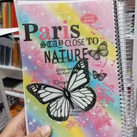       دفتر  200برگ فنری جلد طلقی (پروانه)