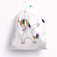 کیسه بنددار ترمه طراحان ایده مدل تک شاخ رنگین کمانی کد cfp1354M