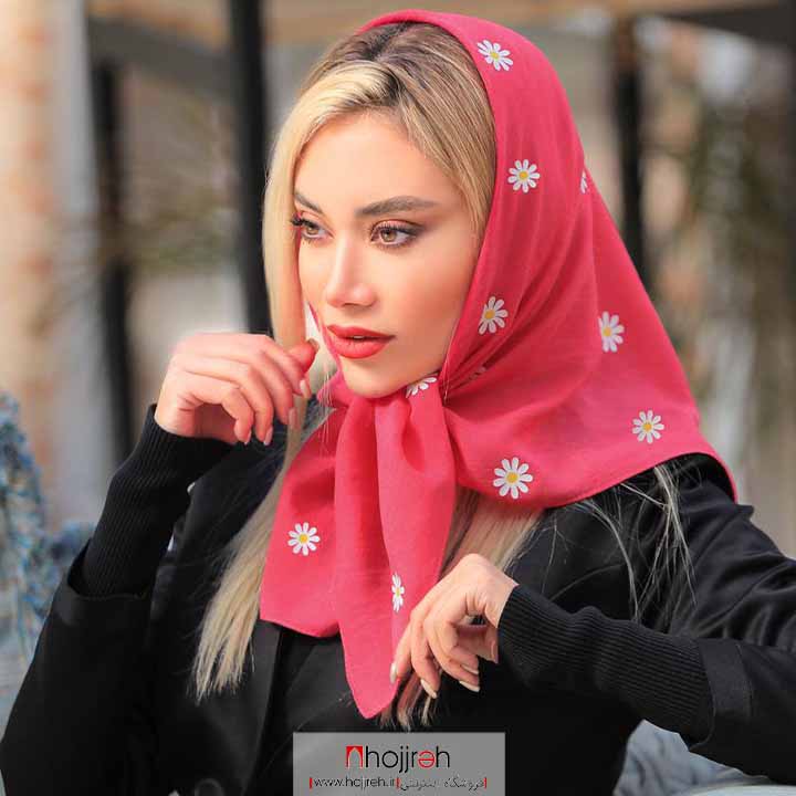 اطلاعات ، قیمت و خرید روسری مینی اسکارف طرح بابونه کد D253