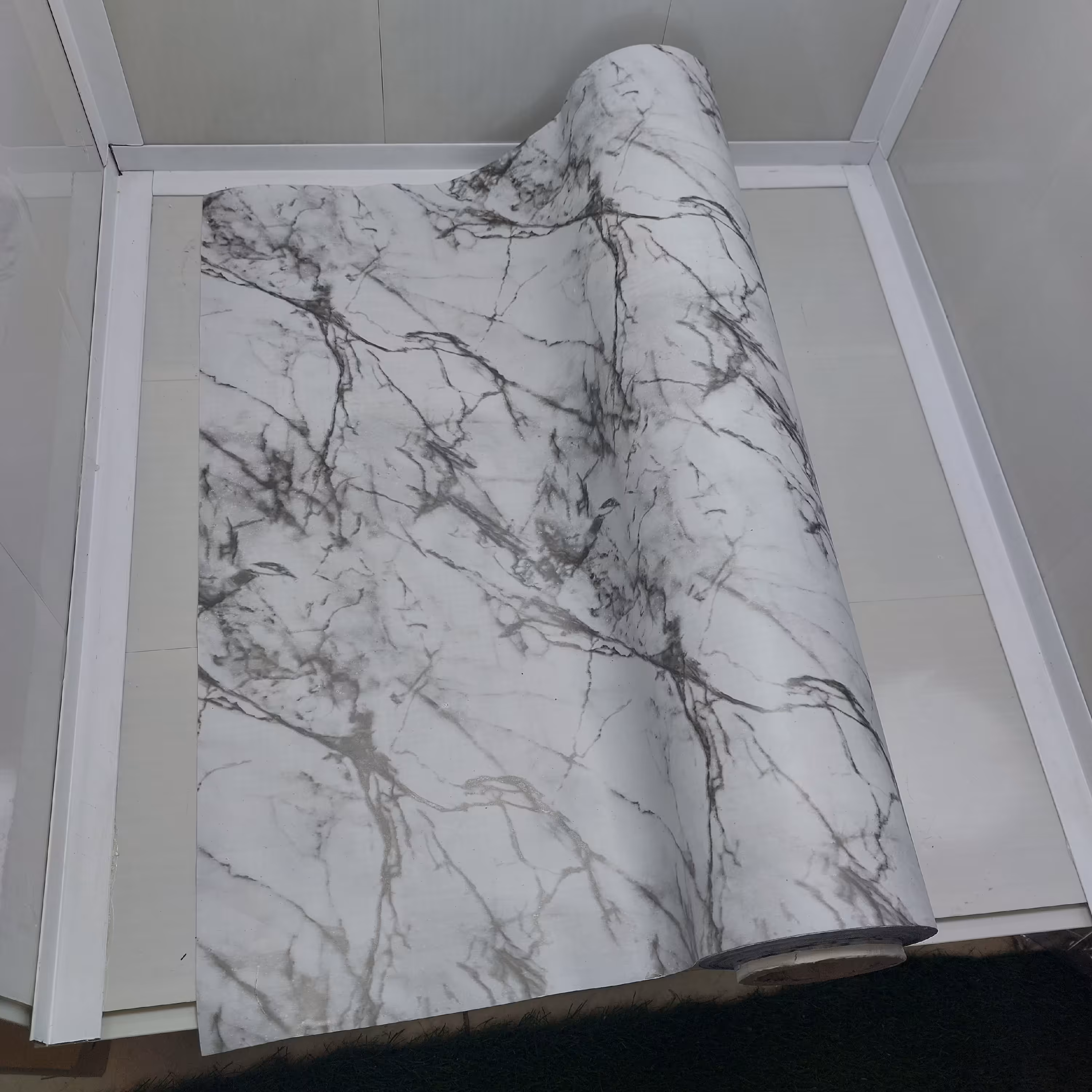 کفپوش کابینت  یا روکابینتی رنگ طوسی ماربل عرض 60سانتی متر دورو  یا توکابینتی در پلاسکو دهقان