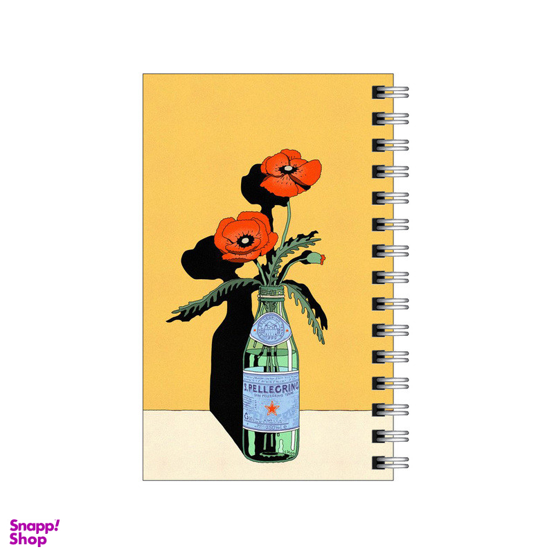 دفتر یادداشت 60 برگ To Do List طرح گل شقایق در زمینه زرد کد 5318903