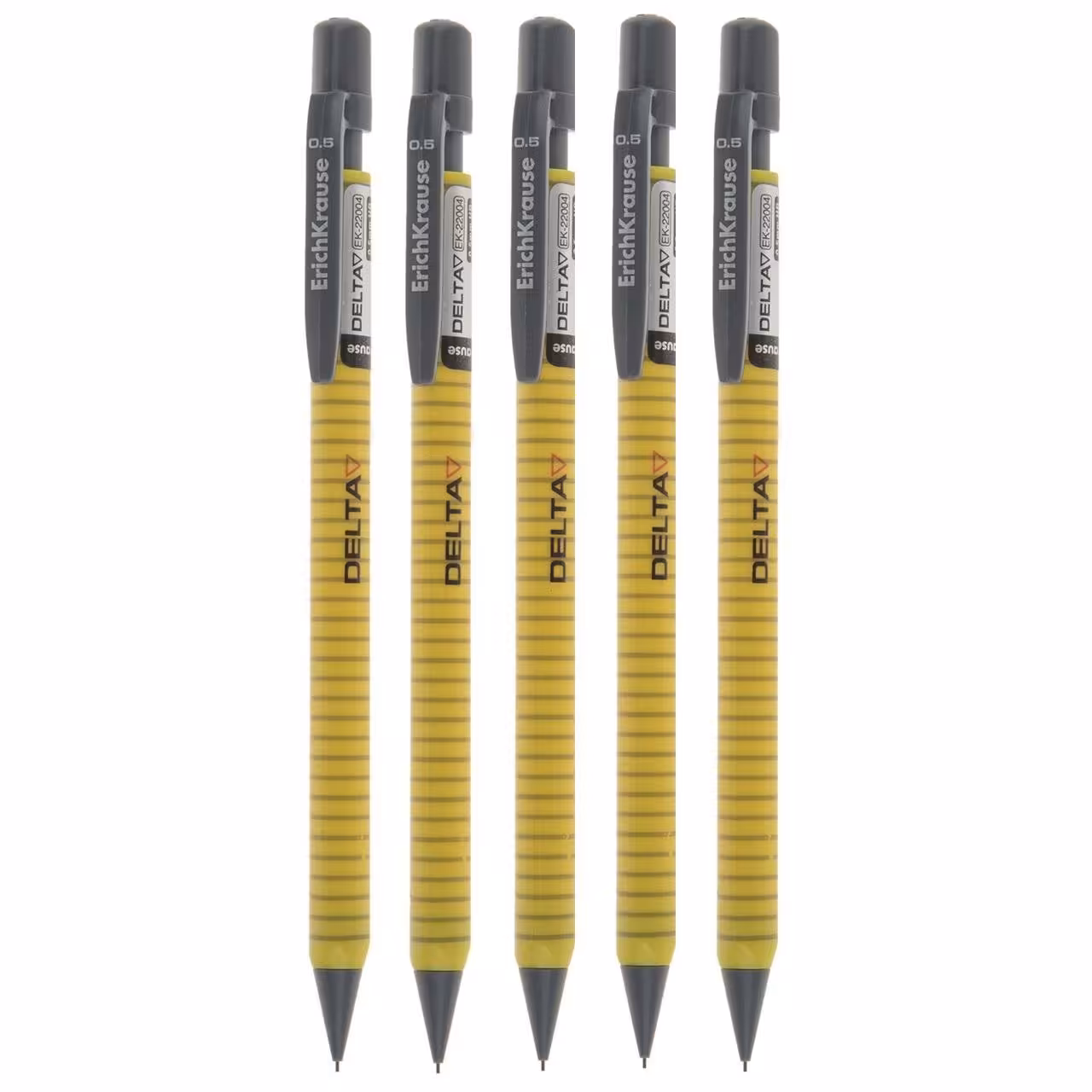 اتود مدل دلتا نوک پنج دهم  زرد با سطح مقطع مثلثی