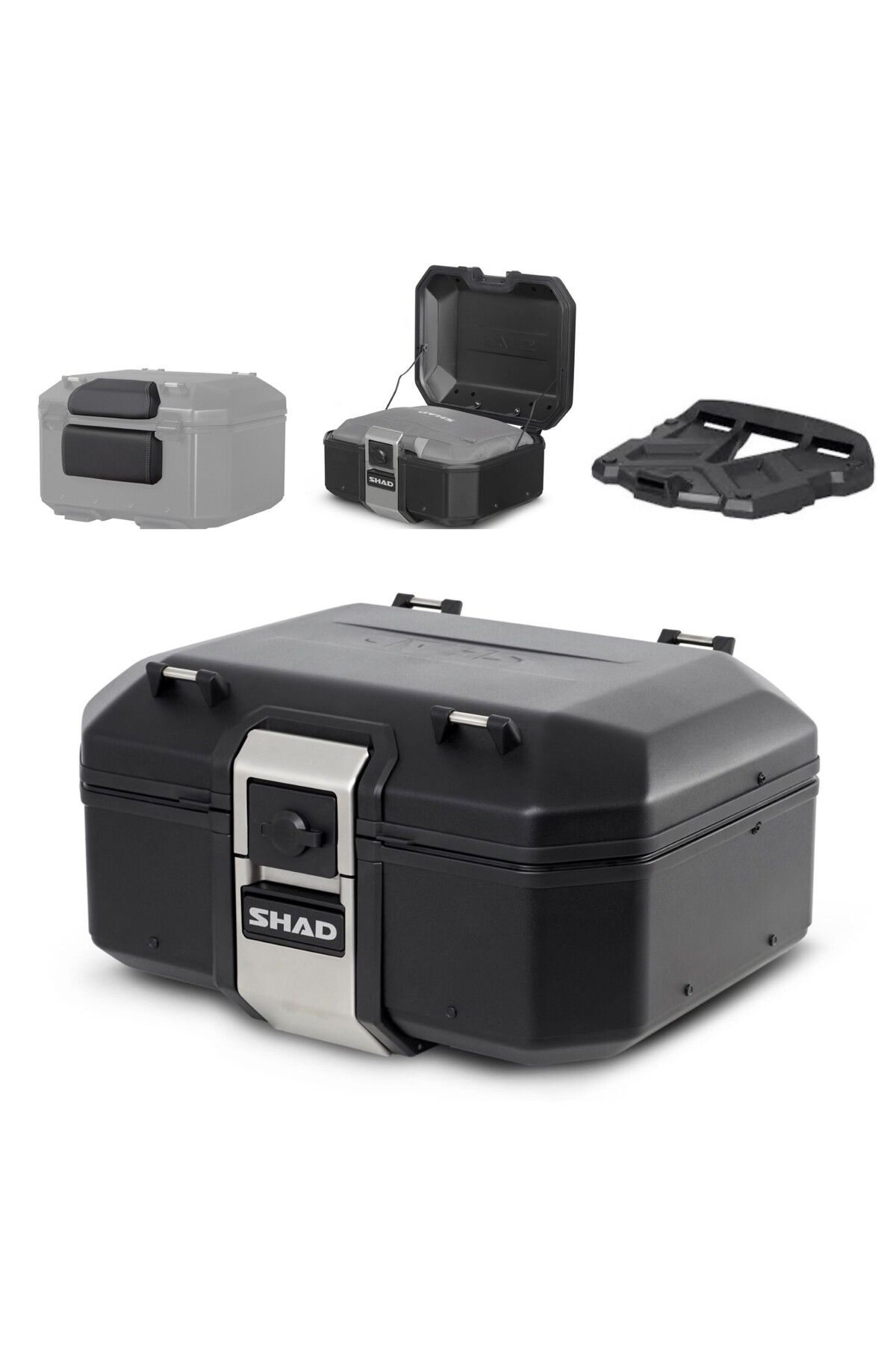 کیف موتورسیکلت مشکی کیسه آلومینیومی TR37 TERRA کامل Shad