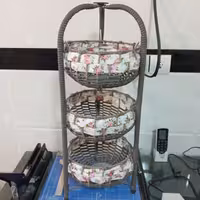 جا سیب زمینی پیاز 3 طبقه سبدبافت یاکو با ارسال رایگان