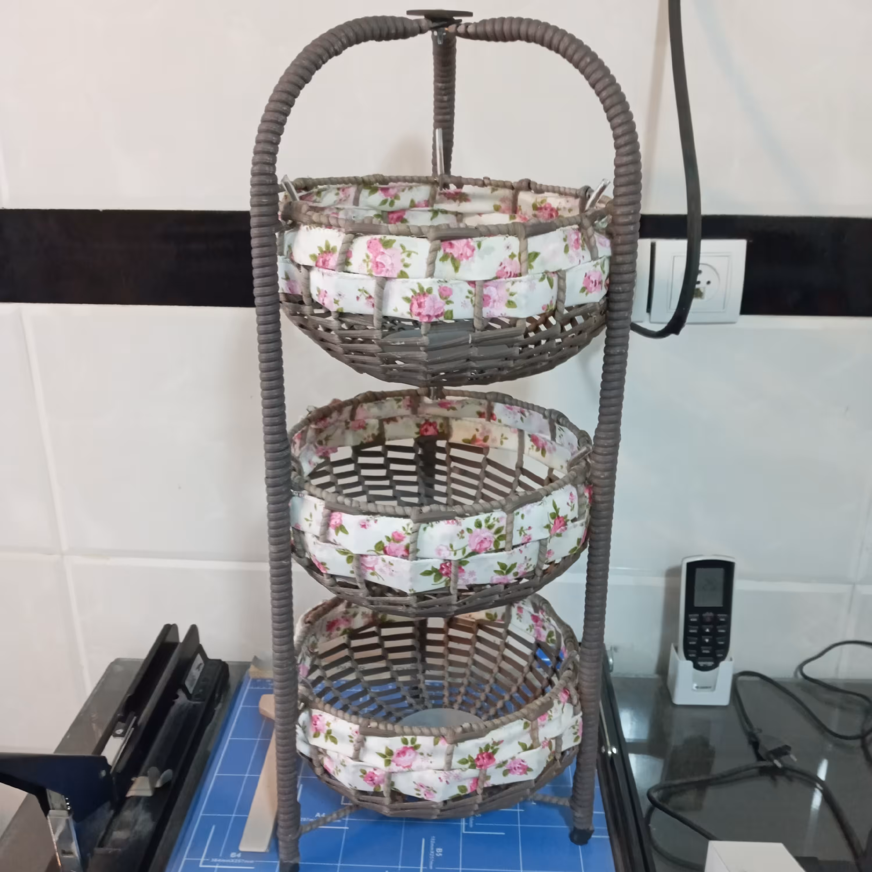 جا سیب زمینی پیاز 3 طبقه سبدبافت یاکو با ارسال رایگان