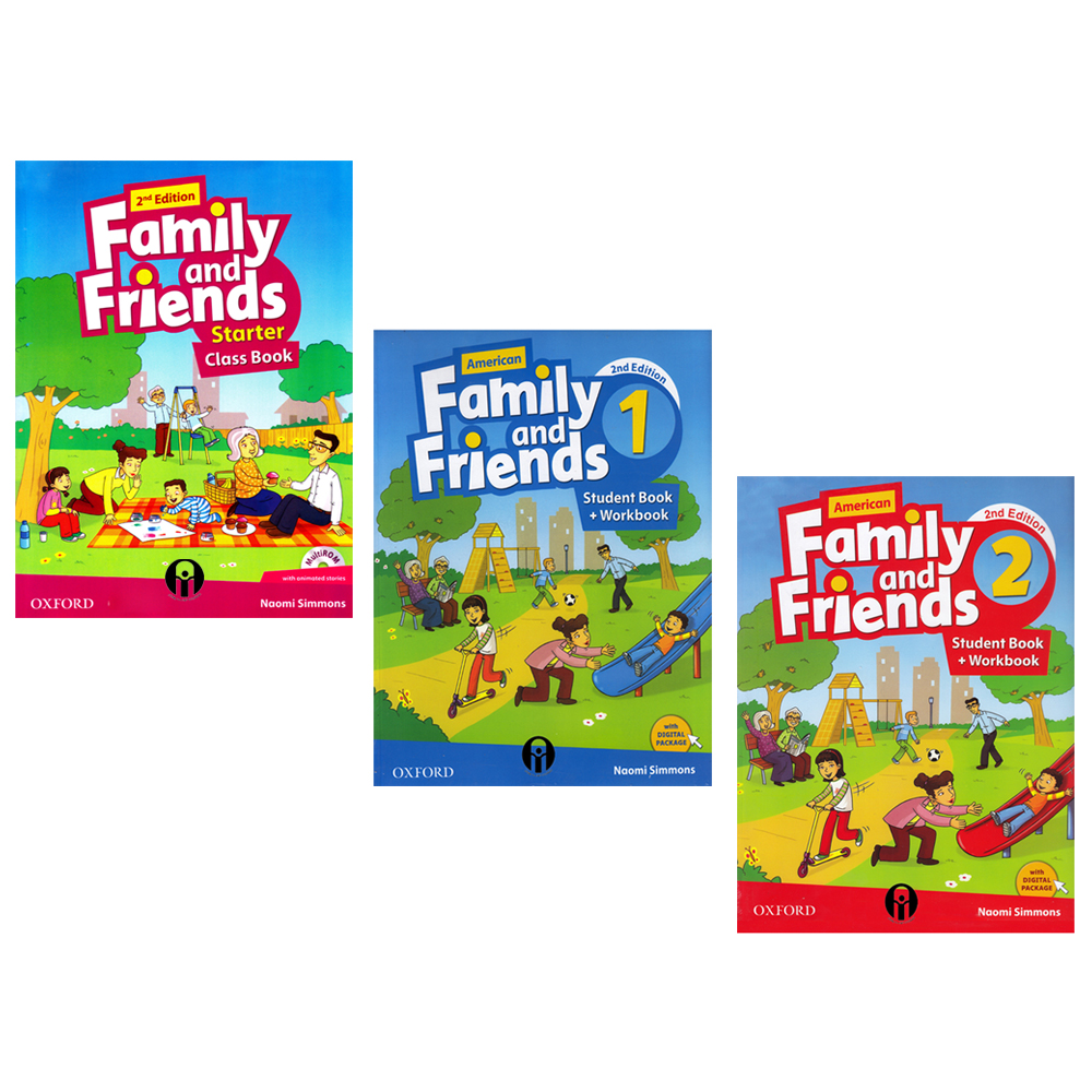 کتاب Family And Friends Second Edition اثر Naomi Simmons انتشارات الوندپویان سه جلدی