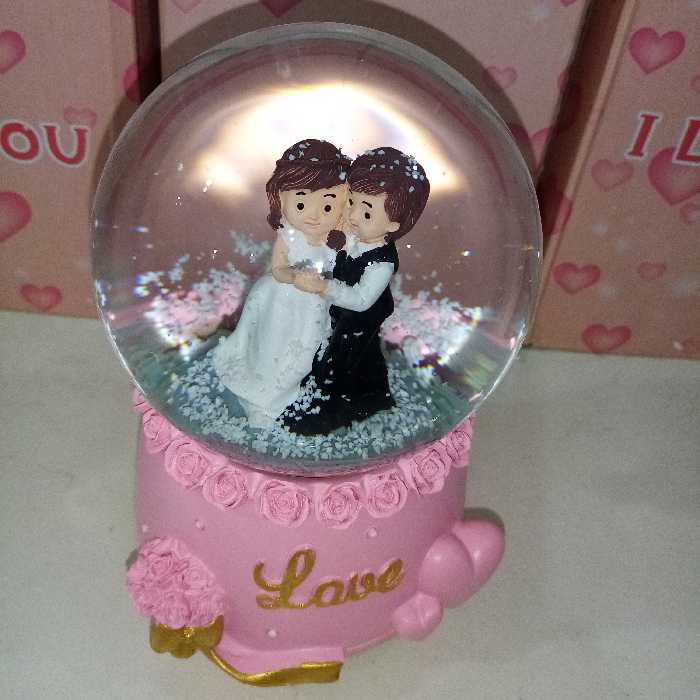 گوی موزیکال عشق کوکی سایز بزرگ 