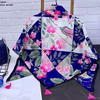 روسری نخ وی آی پی قواره دار  140 خنک و زیبا در طرح کد1021