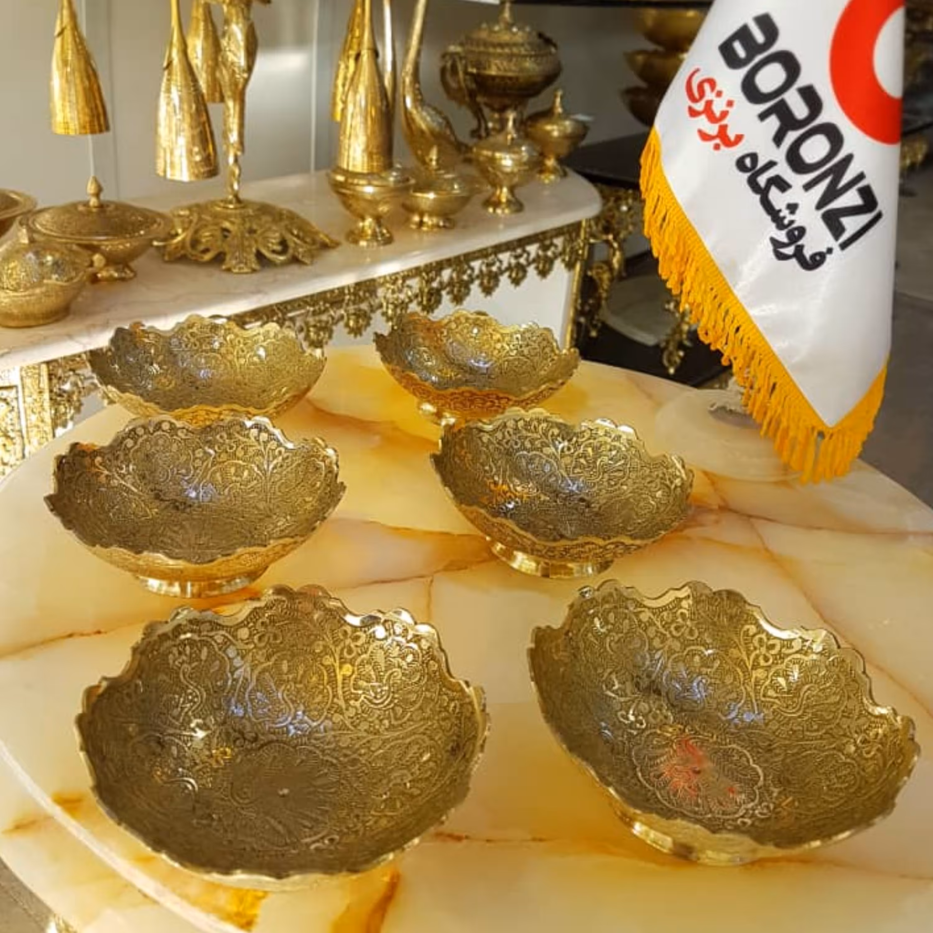 کاسه 12سانت قلعه برنجی