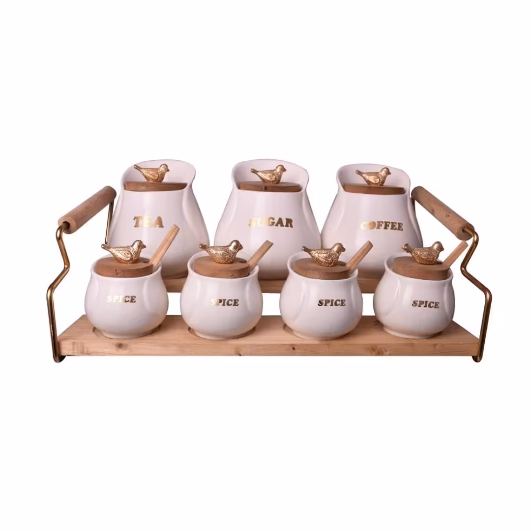 پاسماوری7پارچه چینی طرح یقه دار گنجشکی