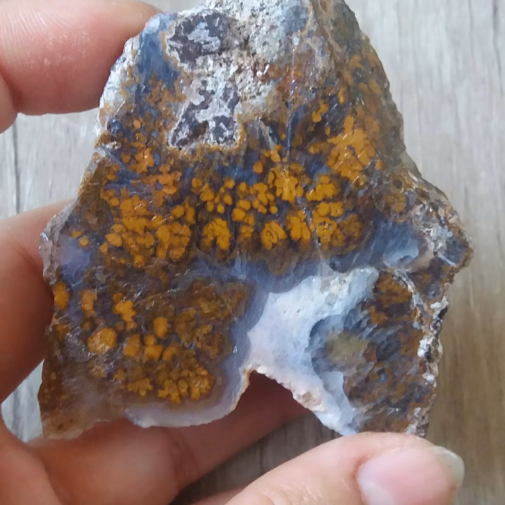 عقیق اصل شجر  پاییزی گلدار  فوق کلکسیونی معدنی و اصل با رنگ طبیعی طول 5.4 سانت