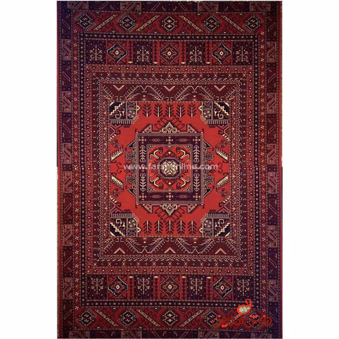 فرش ماشینی شاهکار صفویه 5630 قرمز