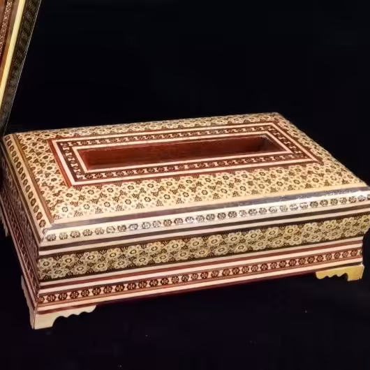 جعبه دستمال کاغذی خاتم