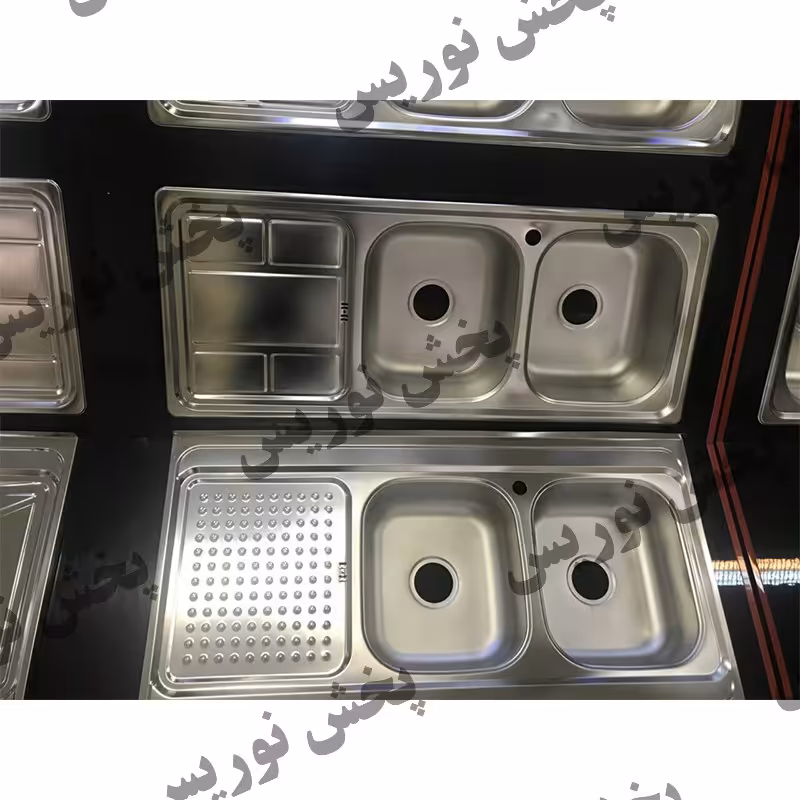 سینک استیل روکار 120 در 60 کد ES-163