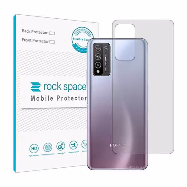 گلس محافظ پشت گوشی آنر 10x Lite مدل نانو هیدروژل شفاف برند راک اسپیس کد S