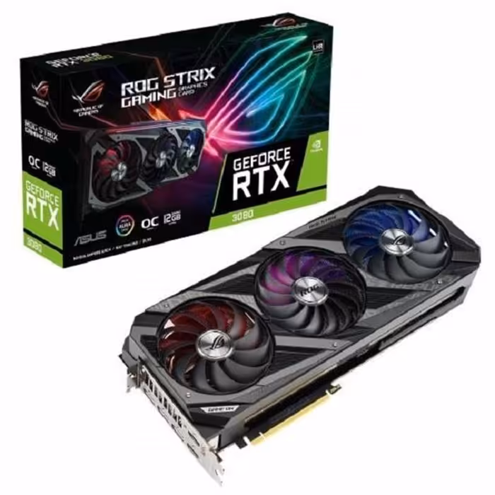 کارت گرافیک گیگابایت ROG Strix Gaming RTX3080 O12G LHR