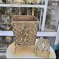 جا سطلی و جا دستمالی ،برنز