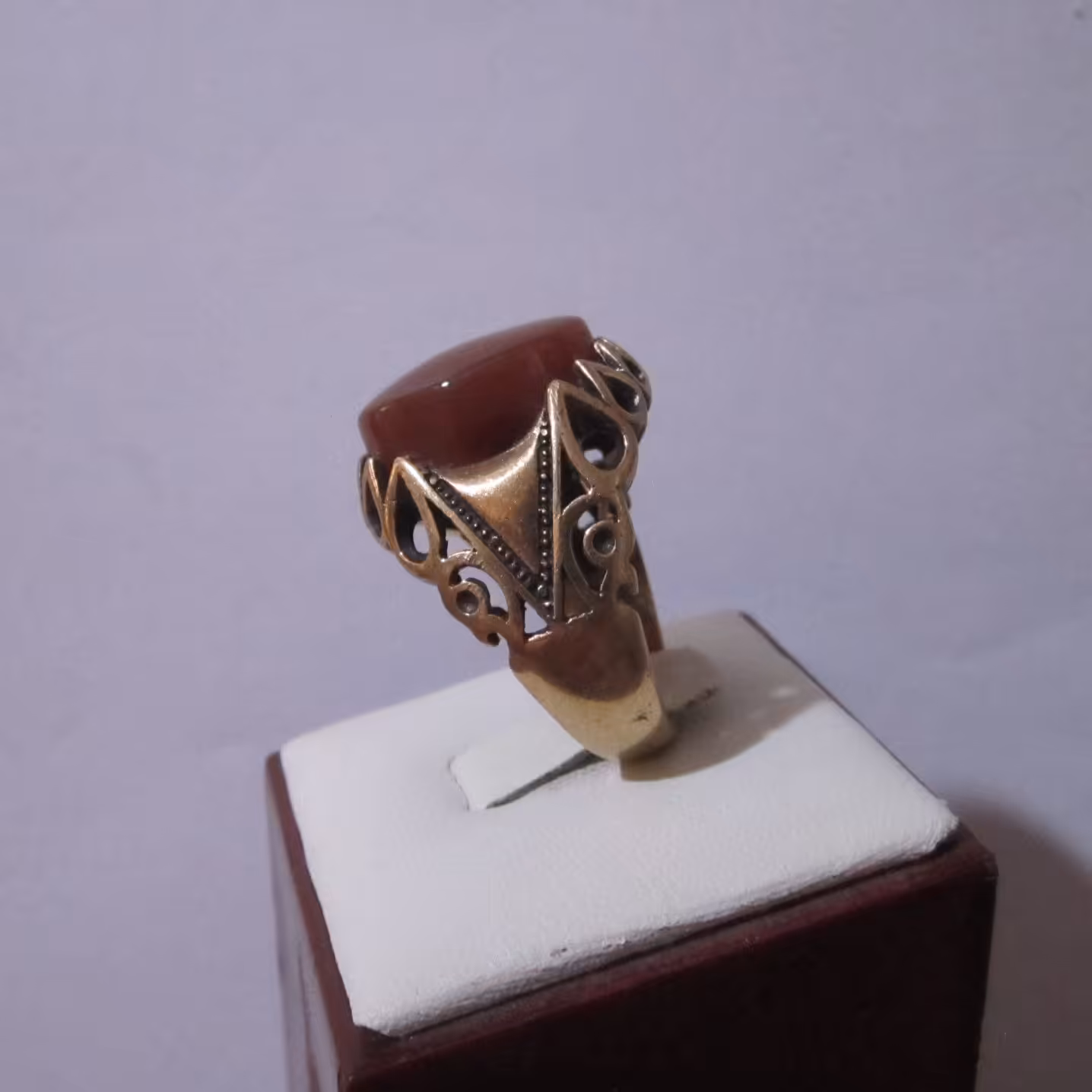 انگشتر عقیق یمن سرخ سایز 66 