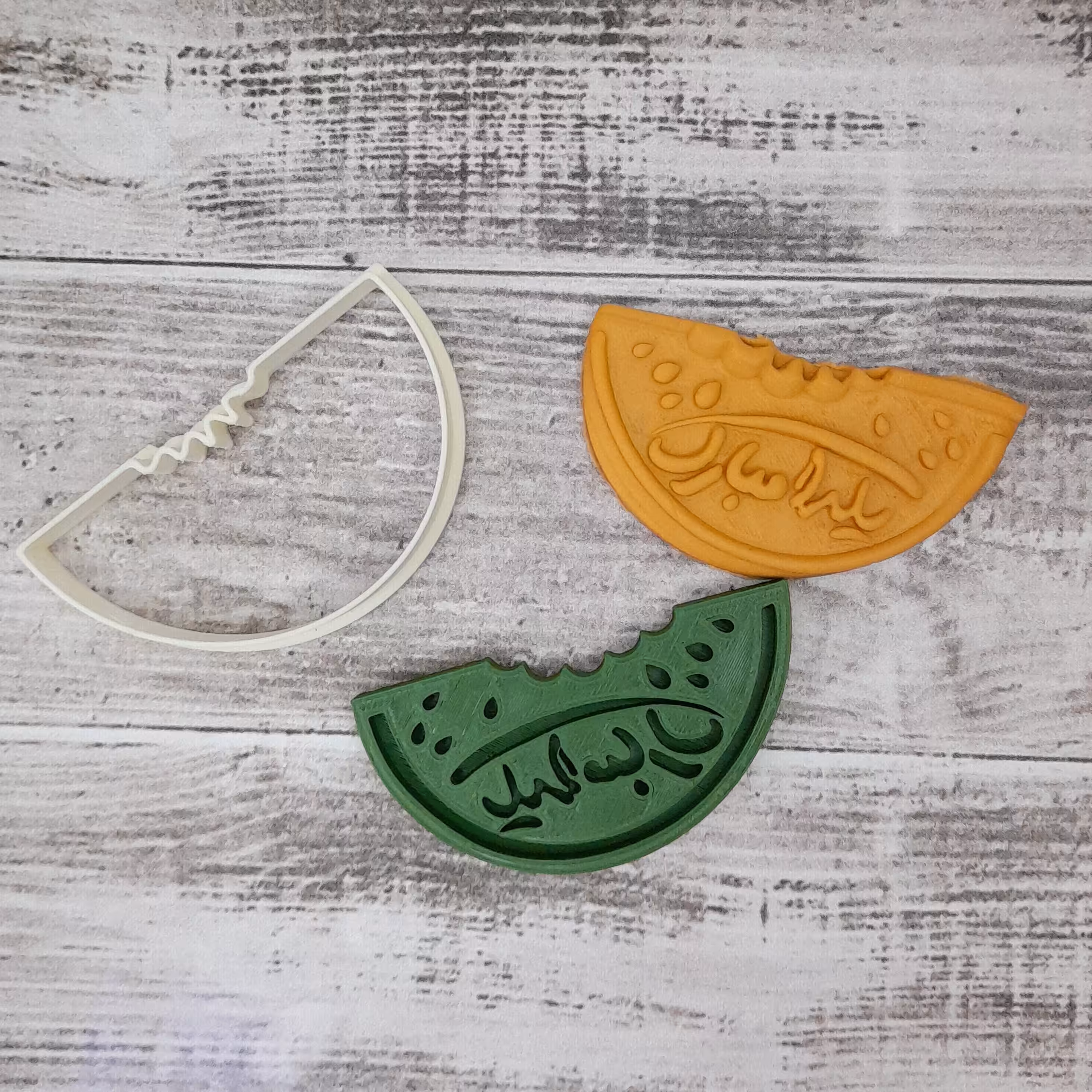 مهر و کاتر قاچ هندوانه، یلدا مبارک، قالب شیرینی، کوکی فوندانت