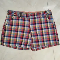شورتک نخی زنانه طرح چهارخونه جنس و کیفیت عالی
