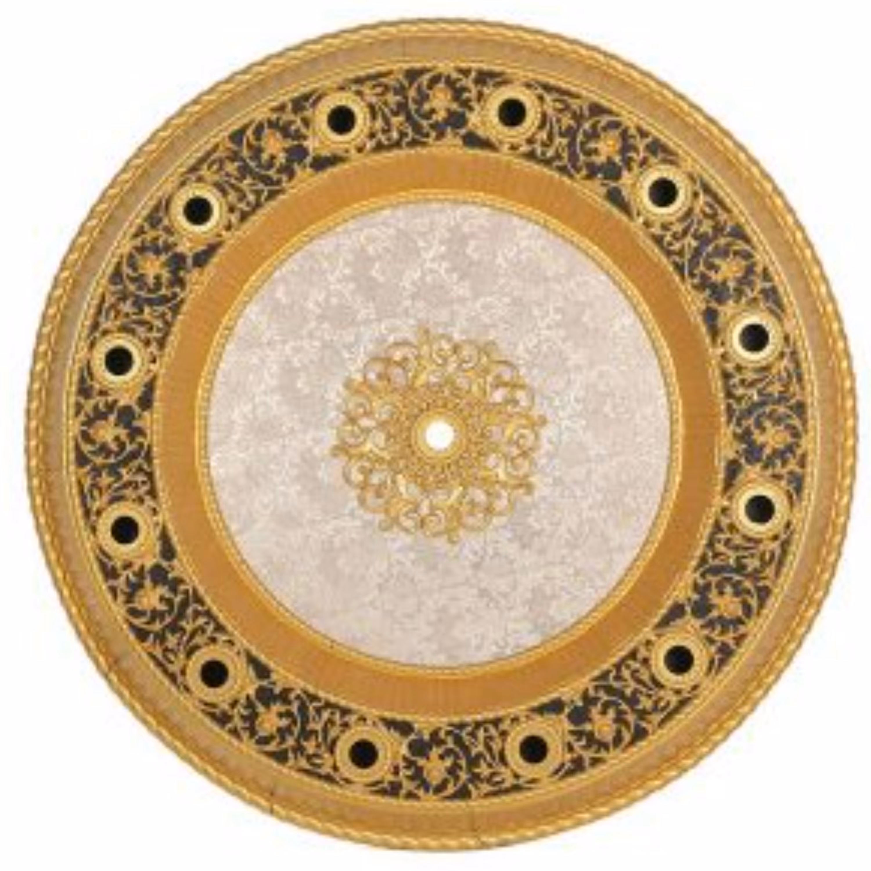 گل سقفی دایره 115 سانتی متری ساده کد  337(ارسال بصورت پسکرایه)