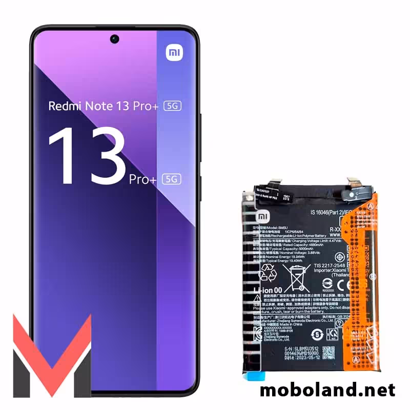 قیمت باتری اصلی شیائومی ردمی نوت Redmi Note 13 Pro Plus 5G مدل BM5U - موبولند
