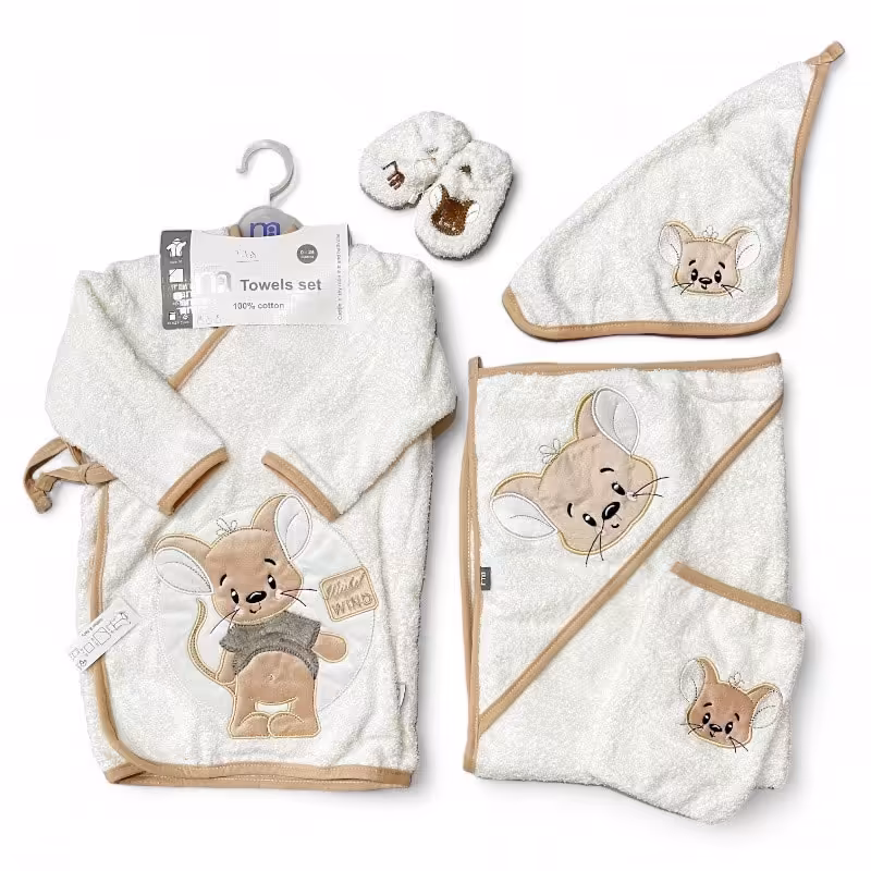 ست حوله نوزاد 5 تکه طرح موش مادرکر Mothercare