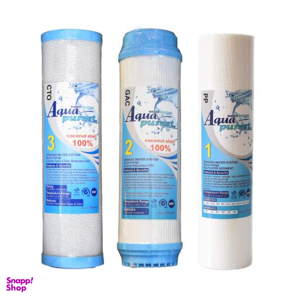 فیلتر دستگاه تصفیه کننده آب آکواپیورست مدل RO-03 بسته 3 عددی