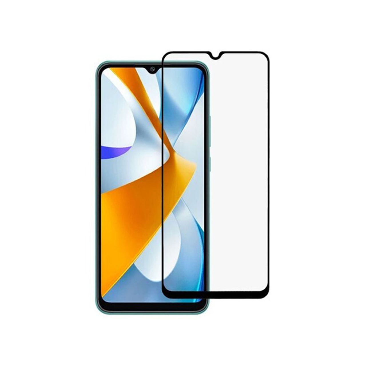 گلس تمام صفحه شیائومی پوکو ام 5 آرجی full glass screen protector xiaomi poco m5