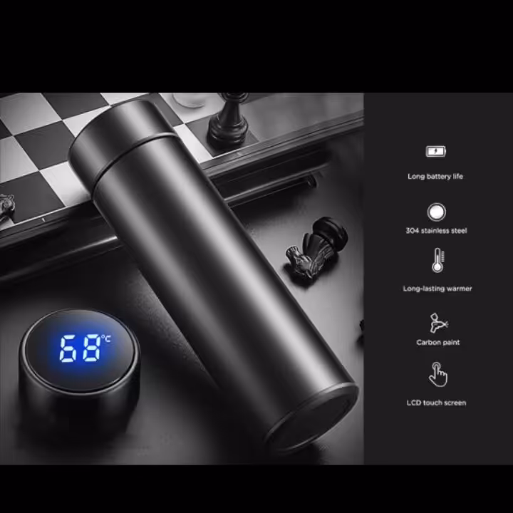 فلاسک هوشمند دماسنج‌ دار