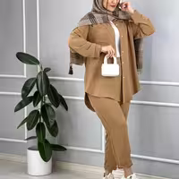 ست مانتو و شلوار ابر و بادی آدرینا