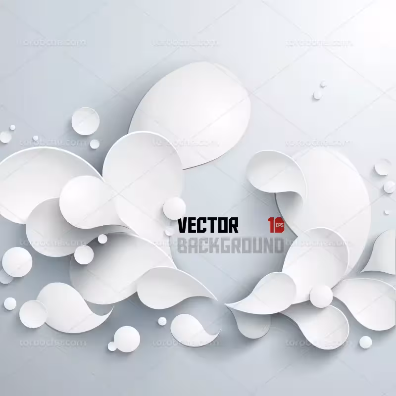 پس زمینه انتزاعی سفید رنگ | گرافیک با طعم تربچه