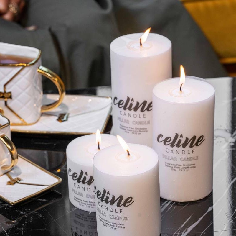 شمع استوانه ای قطر 7 سانتیمتر ارتفاع 15 سانتیمتر