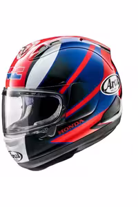 کلاه کاسکت موتورسیکلت مشکی دامنه بسته قرمز Rx7 V Honda Cbr آرای Arai