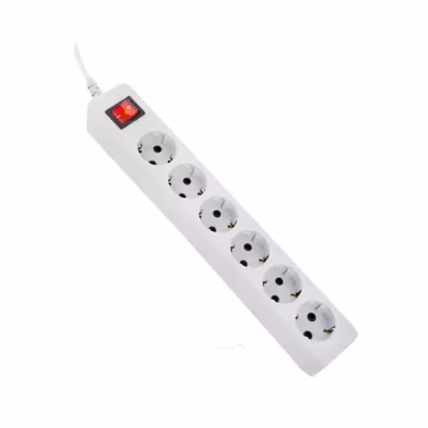 شش راه پارت ارت دار مدل شهاب با کابل  1/8 متر کد 657