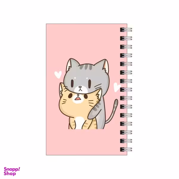 دفترچه یادداشت مدل to do list طرح گربه های عاشق کد 9710599