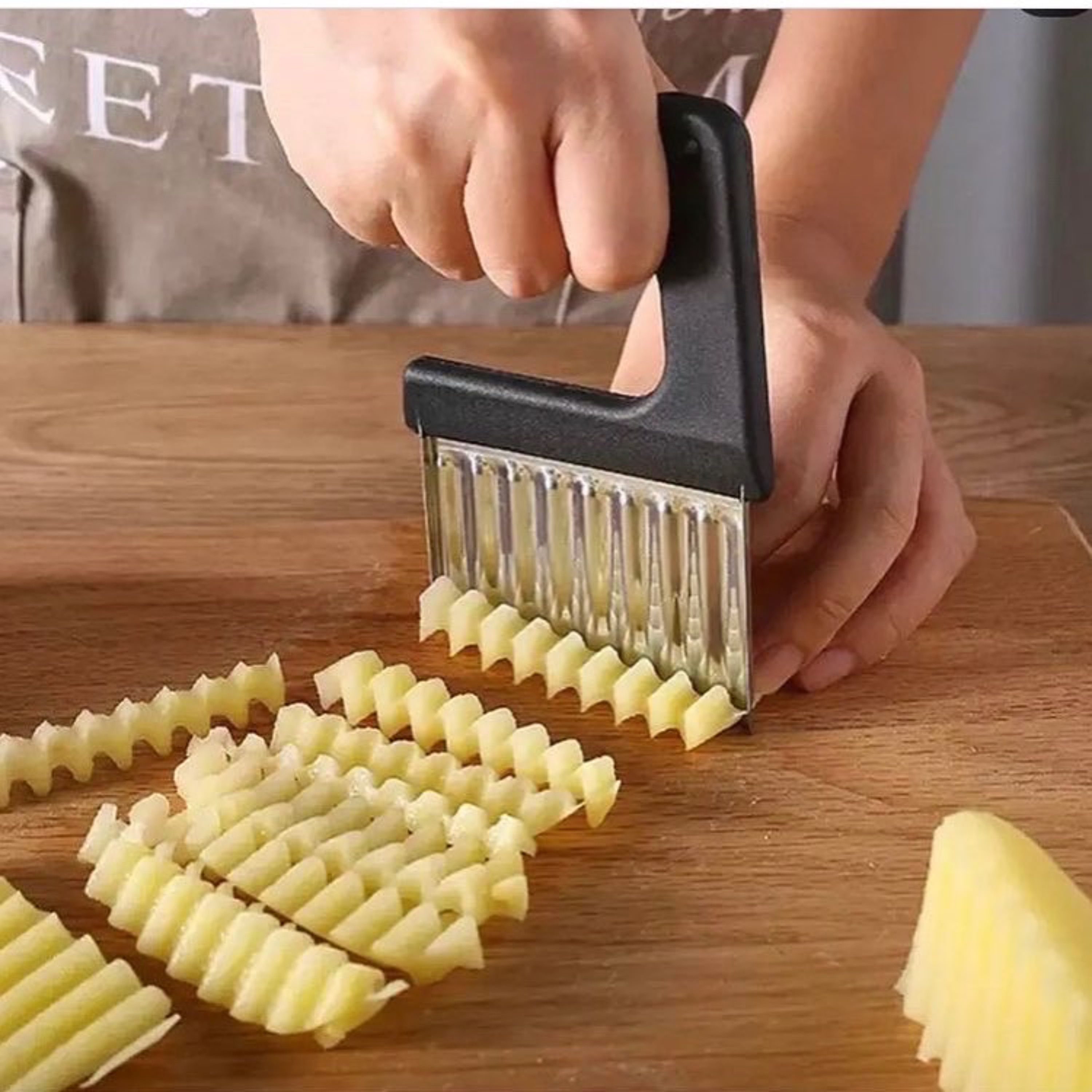 خلال و چیپس ساز سیب زمینی برند zuki تیغه و دسته فولادی رنگبندی متنوع 