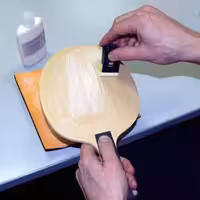 آماده سازی راکت با چسب یینهه