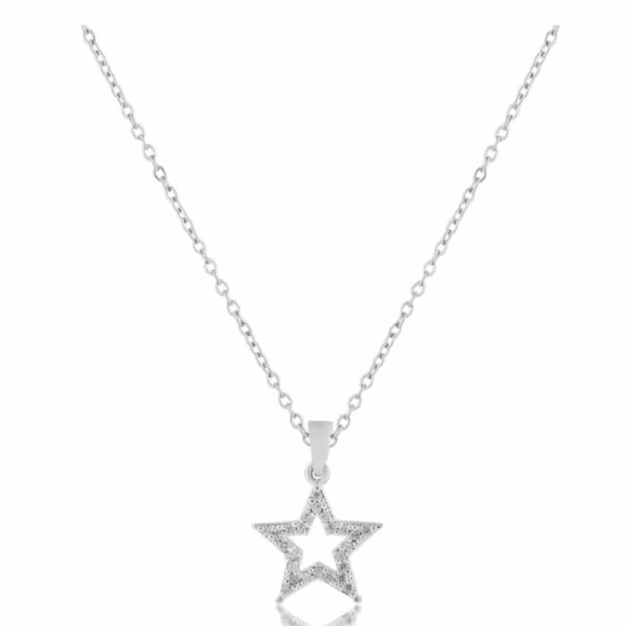 گردنبند ستاره با روکش نقره 925