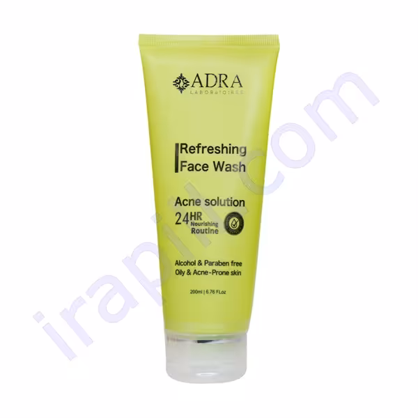 ژل شستشوی صورت آدرا مناسب پوست چرب و آکنه ای 200 میلی لیتر