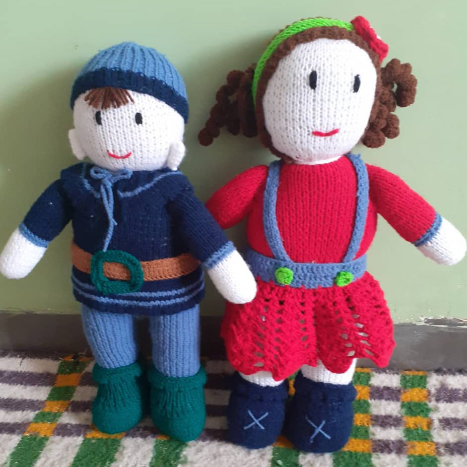 عروس بافتنی زیبا