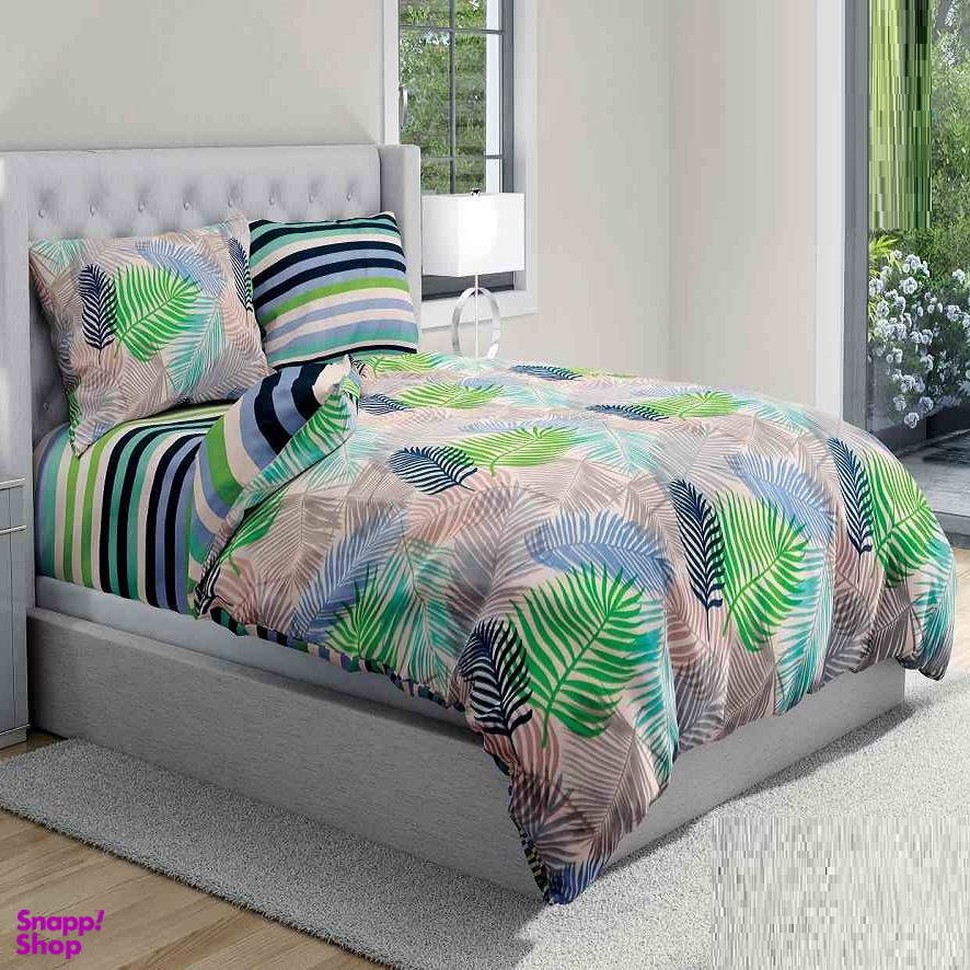 سرویس خواب طرح ساتین پنبه کد 94 یک نفره چهار تکه